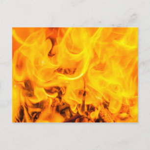 Fire and flames postcard