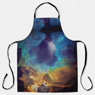 Fire and Ice abstract Nebula Apron
