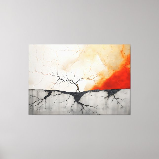 Fire and Ice and Almost nothing nice 3 Canvas Print (Front)