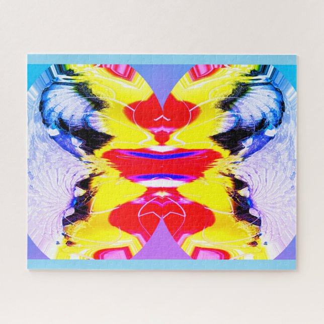 Fire and ice art jigsaw puzzle (Horizontal)