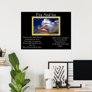 Fire And Ice Bald Eagle 4th Of July Posters 10