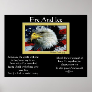 Fire And Ice Bald Eagle 4th Of July Posters 11