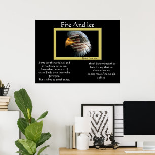 Fire And Ice Bald Eagle 4th Of July Posters 6