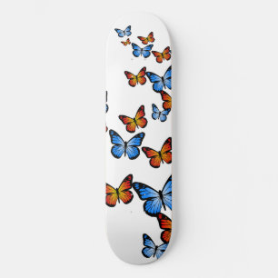 Fire and Ice Butterflies Skateboard