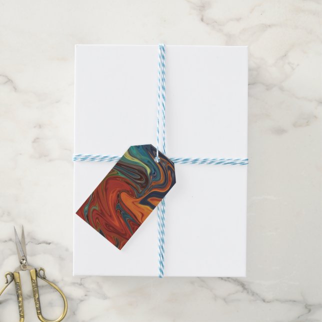 fire and ice gift tags (With Twine)