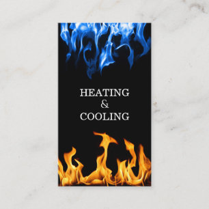 Fire and Ice Heating and Air Conditioning Business Card