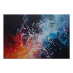 Fire and Ice in Flow Poster