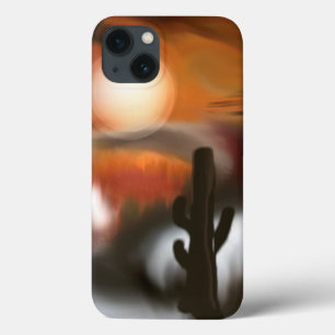 Fire and Ice Southwestern Abstract Art iPhone 13 Case