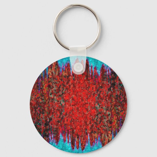 Fire and ice texture key ring (Front)