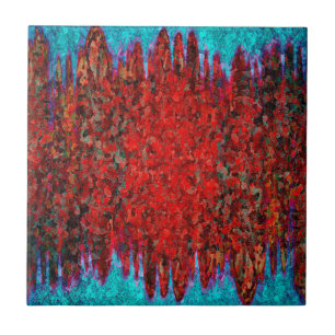 Fire and ice texture tile