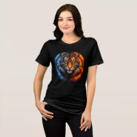 Fire and Ice Tiger – Elemental Fantasy Art