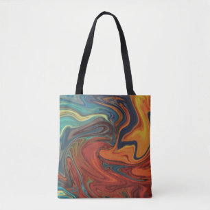 fire and ice tote bag