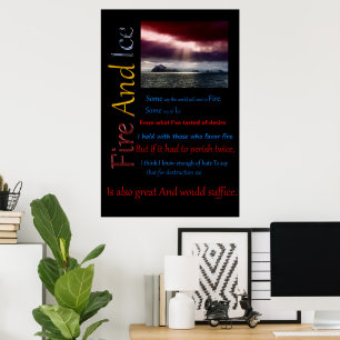 Fire And Ice Water Poster