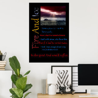 Fire And Ice Water Poster
