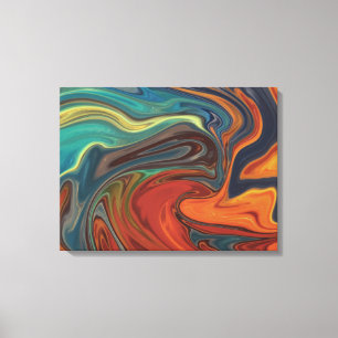 fire and ice wrapped canvas