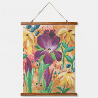 Fire and Iris wall hanging Hanging Tapestry