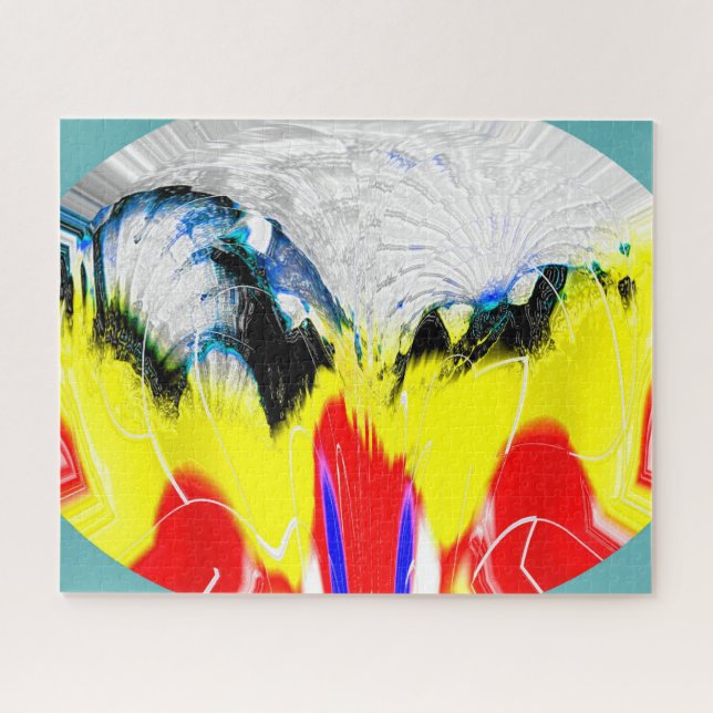 Fire and melting ice jigsaw puzzle (Horizontal)