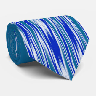 Fire and Rain Abstract Digital Zig Zag Two-sided Tie