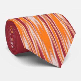 Fire and Rain Abstract Zig Zag Red Two-sided Tie