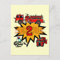 Fire and Rescue 2nd Birthday Tshirts and Gifts