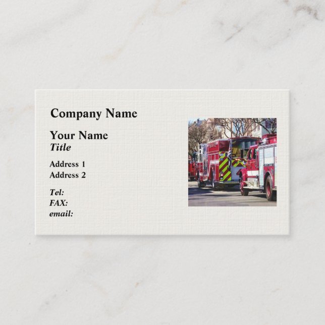 Fire and Rescue Business Card (Front)