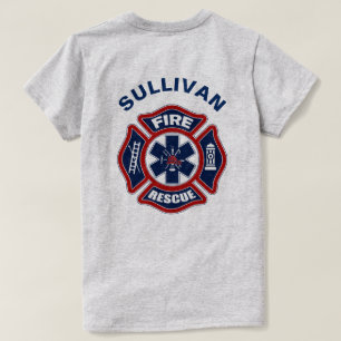 Fire and Rescue Red and Blue T-Shirt