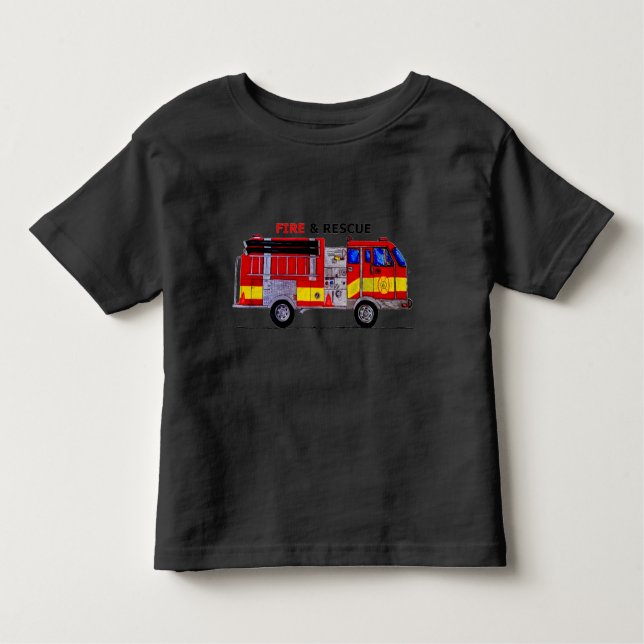 Fire and Rescue Toddler Shirt (Front)