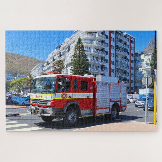 Fire and rescue truck, Cape Town Jigsaw Puzzle (Horizontal)