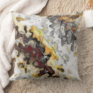 Fire and smoke abstract cushion