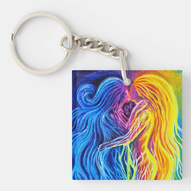 Fire and water key ring (Front)