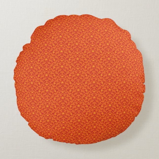 Fire Arches Round Pillow (Front)