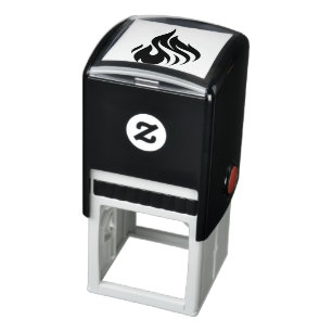 Fire art design self-inking stamp