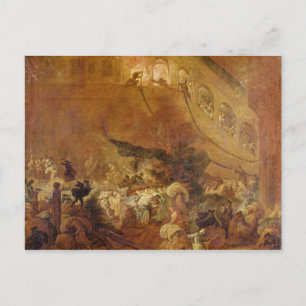 Fire at the Chambre des Comptes Postcard