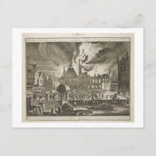 Fire at the old Amsterdam Town Hall, 17th July 165 Postcard