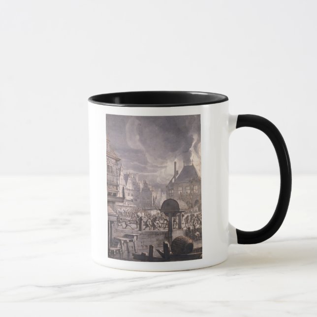 Fire at the Old Town Hall in Amsterdam Mug (Right)