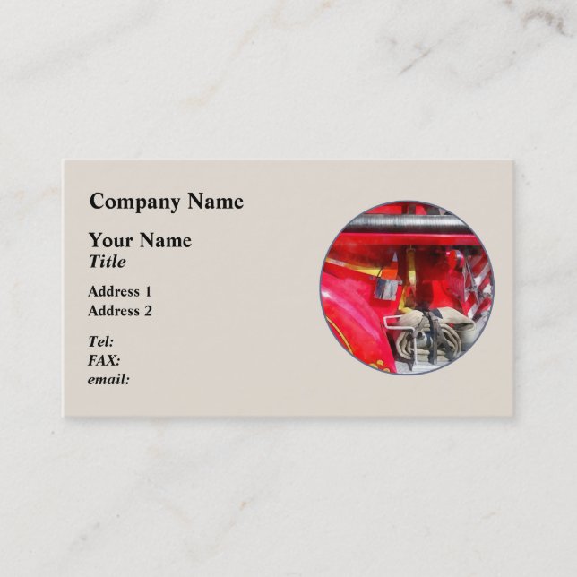 Fire Axe and Hose Business Card (Front)