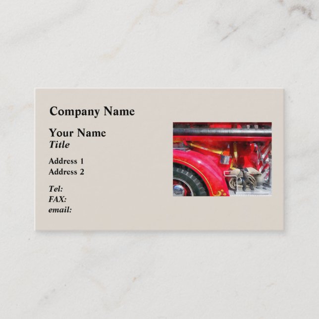 Fire Axe and Hose Business Card (Front)