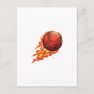 Fire Baseball  Postcard