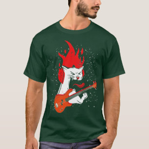 Fire Bass Guitar T-Shirt