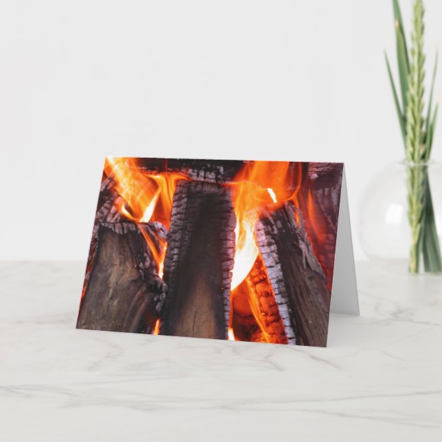 Fire Blank Greeting Card (Front)