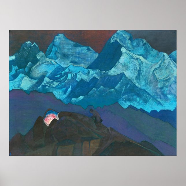 Fire Blossom by Nicholas Roerich Poster (Front)