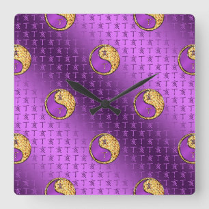 Fire Boar Square Wall Clock