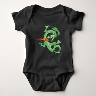 Fire Breathing Dragon Baby Bodysuit