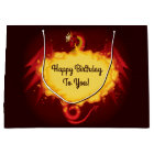 Fire Breathing Dragon Large Gift Bag