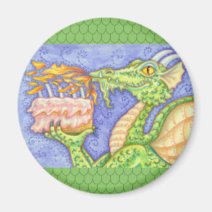 FIRE BREATHING DRAGON LIGHTING BIRTHDAY CANDLES MAGNET
