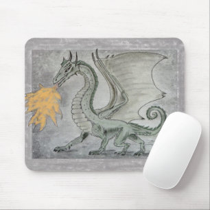 Fire Breathing Dragon Mouse Pad