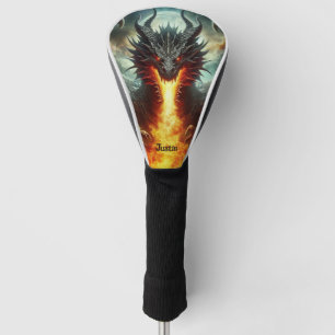 Fire Breathing Dragon Personalised  Golf Head Cover