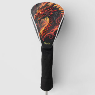 Fire Breathing Dragon Personalised Golf Head Cover