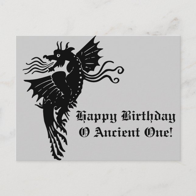 Fire Breathing Dragon Postcard (Front)