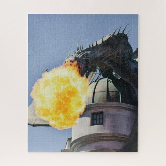 Fire Breathing Dragon Statue Jigsaw Puzzle (Vertical)
